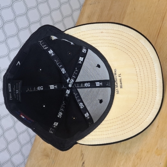 New Era Miami Marlins "305" 59fifty black and gold size 7 fitted baseball hat - Picture 8 of 11